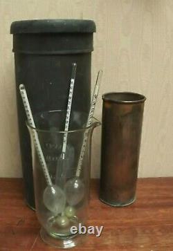 Rain Gauge C1900 Copper Meteorology Glass Measuring Cylinder