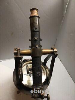 Rare 1865 A. Tiensch Surveying Transit All Brass A Very Rare Piece Of History