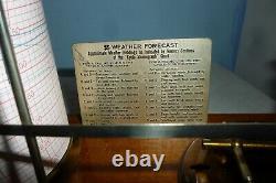 Rare Antique 1920S Tyco Stormograph Barograph By Short And Mason Working Order