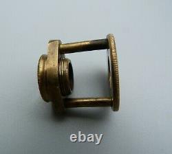 Rare Antique Brass Linen Prover, Microscope. Complete with original case