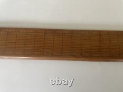 Rare Antique Early 19th Century 2 Foot Gunter Navigational Rule Ruler