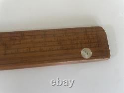 Rare Antique Early 19th Century 2 Foot Gunter Navigational Rule Ruler