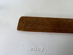 Rare Antique Early 19th Century 2 Foot Gunter Navigational Rule Ruler