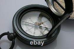 Rare Antique c. 1860 Pantochronometer Hunter Case Compass Sundial Combination