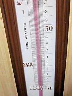 Rare Oversize Antique Victorian Scarce Old Negretti Zambra Long Range Barometer