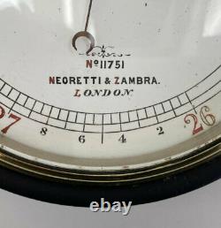 Rare Presentation Rnli Aneroid Fishermans Barometer By Negretti & Zambra
