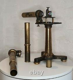 Rare Scientific Instrument Antique Victorian Brass Spectroscope / Spectrometer