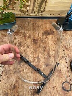 Rare antique U-shaped horseshoe shaped Crookes tube cathode Wimshurst