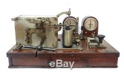 Rarest Antique Railroad Telegraph Sending Receiving Station Morse Ink Writer See