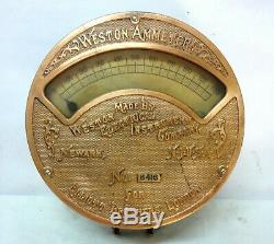 Rarest & Unique 1880 Antique Weston For Elliot Brs. London Ammeter Galvanometer
