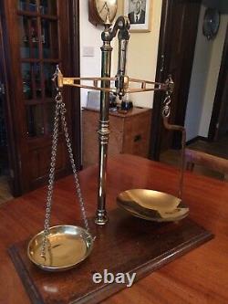 Reduced Vintage W & T Avery Agate 3lb Class B Brass Balance Beam Shop Scales Gwo