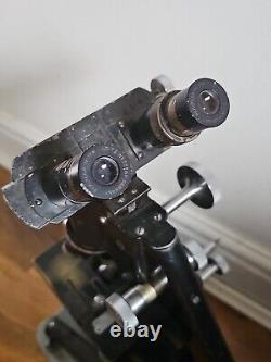 Rosalind Franklin British chemist Bactil binocular microscope 1950s