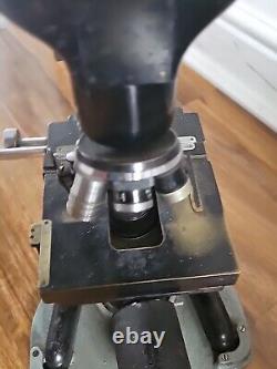 Rosalind Franklin British chemist Bactil binocular microscope 1950s