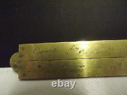 SECTOR (Brass) CANIVET (Paris) C1760 (A1 Condition) Signed Canivet Paris