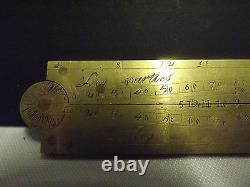 SECTOR (Brass) CANIVET (Paris) C1760 (A1 Condition) Signed Canivet Paris