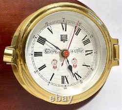 SEWILLS LIVERPOOL Marine Ships Clock And Aneroid Barometer WEATHERSTATION