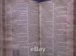 SIR PAUL NEILE 1622 KJV Family Bible Signed Birth Records BRITISH ROYAL SOCIETY