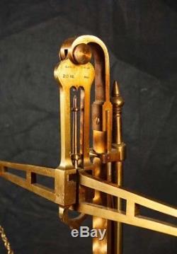 Set Antique Brass Medical Scales by Degrave & Co Circa 1900