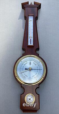 Sewills Of Liverpool Barometer Mahogony Banjo Style Thermometer & Hygrometer