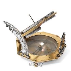 Silver and Gilt-Brass German Augsburg Aequatorial Sundial By JOHANN WILLEBRAND