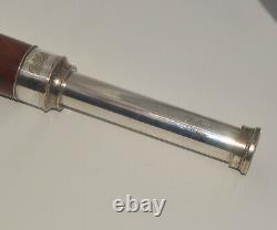Silver plated marine telescope Dollond