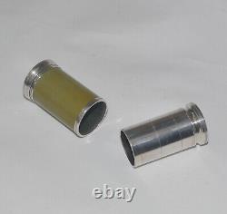 Silver variable power monocular telescope and case