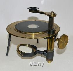 Simple disecting microscope in case Watson & Sons