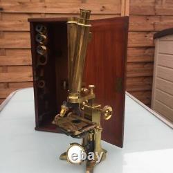 Stunning Antique Binocular Microscope, by WATSON & SON (circa 1876-1882)