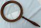 Stunning Huge Victorian Rosewood Framed Giant Museum Magnifying Glass c1860