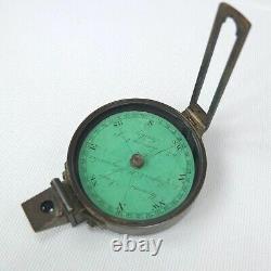 THOMAS JONES PRISMATIC BRASS COMPASS VICTORIAN SURVEYING SCHMALCALDER c. 1852