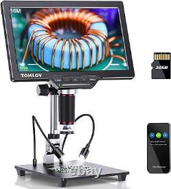 TOMLOV 10.1 HDMI Coin Microscope 1300X Digital Microscope For Coin Collectors
