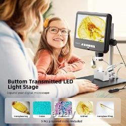 TOMLOV DM402Pro 2K Digital Coin Microscope 1200x 24MP LCD Soldering Magnifier