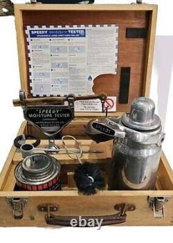 The Speedy Moisture Tester in Wooden Case Vintage by T. Ashworth & Co Ltd