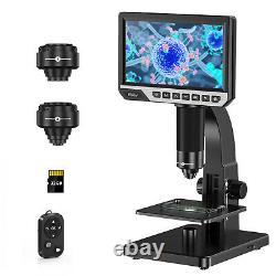 USB Microscope Digital Elikliv 7INCH LCD 2000X 12MP Industrial Microscope Camera