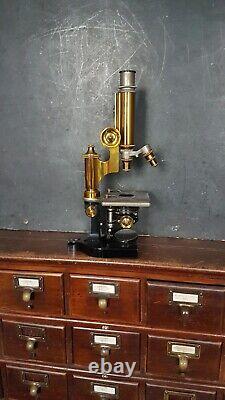 VINTAGE SCIENTIFIC MICROSCOPE Bausch & Lomb Optical rochester New York
