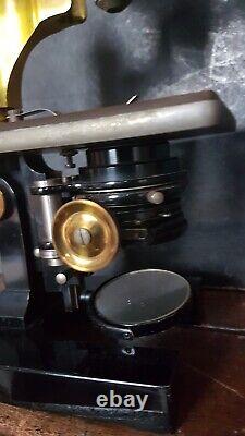 VINTAGE SCIENTIFIC MICROSCOPE Bausch & Lomb Optical rochester New York