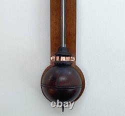 Very Early Mahogany Stick Barometer By Negretti & Zambra London
