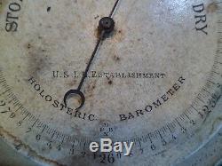Very Rare U. S. Lighthouse Establishment Service Nphb Barometer Uslhe Uslhs