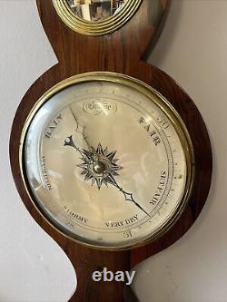 Victorian Barometer In Rosewood Case by G. Matteri of Tenbury