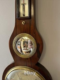 Victorian Barometer In Rosewood Case by G. Matteri of Tenbury