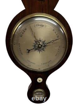 Victorian Barometer In Rosewood Case by G. Matteri of Tenbury