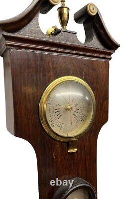 Victorian Barometer In Rosewood Case by G. Matteri of Tenbury