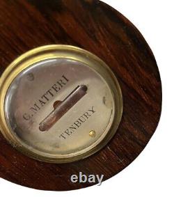 Victorian Barometer In Rosewood Case by G. Matteri of Tenbury