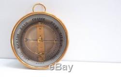 Victorian Bourdon Barometer By Jules Richard With Painted Glass Dial