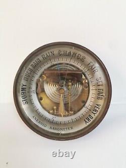 Victorian Brass Aneroid Wall Barometer Dubois & Casse 1860s