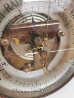 Victorian Brass Aneroid Wall Barometer Dubois & Casse 1860s