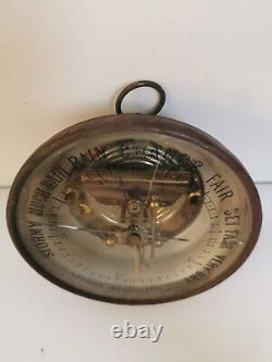 Victorian Brass Aneroid Wall Barometer Dubois & Casse 1860s