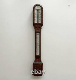 Victorian Carved Oak Admiral Fitzroy Storm Barometer By J Hicks London