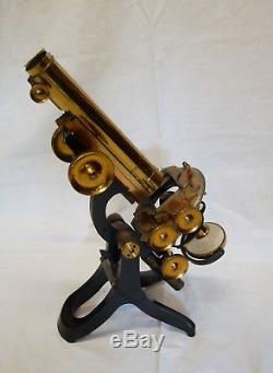 Victorian Cased Challenge Model Microscope By Swift & Son London
