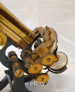 Victorian Cased Challenge Model Microscope By Swift & Son London